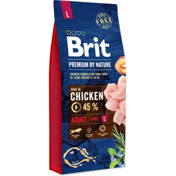 Brit Premium by Nature Adult - hrana uscata caini talie mare