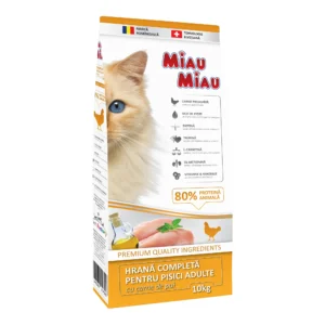 Hrana uscata pisica Miau Miau Pui