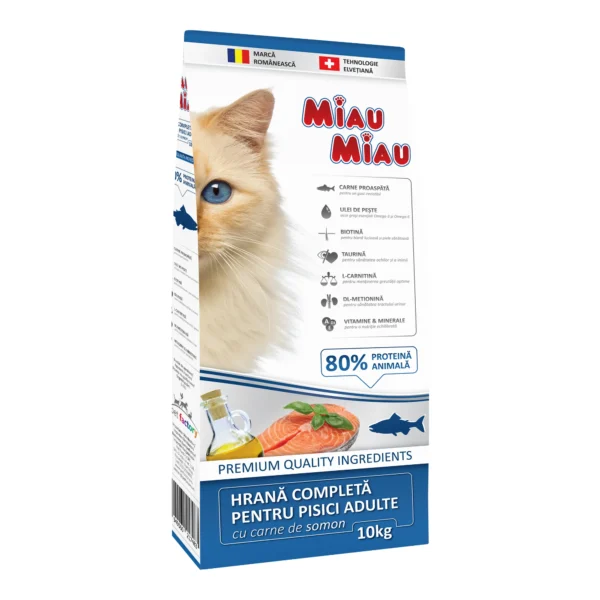 Hrana uscata pisica Miau Miau Somon