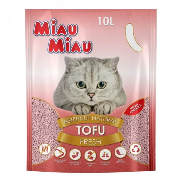 Asternut Igienic pentru Pisica Fresh MIAU MIAU Tofu