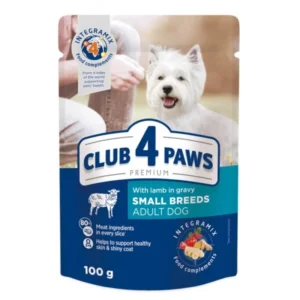 Club4Paws Adult Mini, cu miel - plic 100g