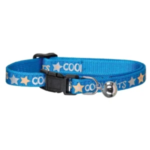 Zgarda pisici Kerbl CoolCats 10 mm - Albastra