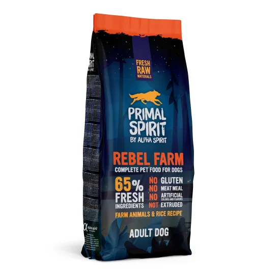 Hrana uscata presata la rece Primal Spirit Rebel Farm